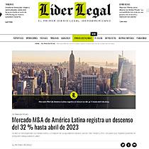 Mercado M&A de Amrica Latina registra un descenso del 32 % hasta abril de 2023